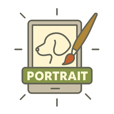 Stap 1: Bestel jouw digitaal huisdierenportret